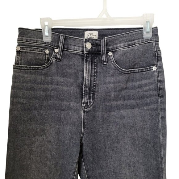 J. Crew Size 29 Washed Black Curvy Full Length Demi Boot Denim Jeans, NWOT - Picture 2 of 15